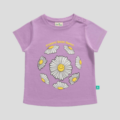 Flower T-Shirt Pack of 2 for Toddler Girls - Mint & Lavender