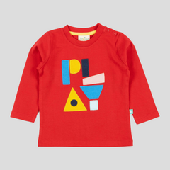 Applique Printed Solid T-Shirt for Toddler Boys