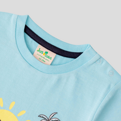 Sunny Blue & Green T-Shirt Pack of 2 for Toddler Boys