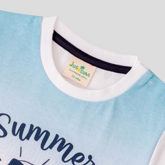 Summer Blue T-Shirt Pack of 2 for Toddler Boys