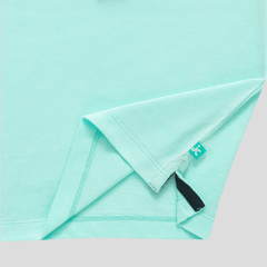 Toddler Half Sleeve Cyan Polo Shirt