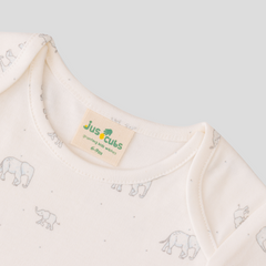 Cute Animal Themed Baby Bodysuit Set for Boys - Pack of 2