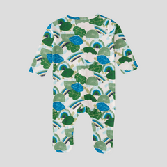 Green Leaves Sleepsuit with Footies for Baby Boys - Pack of 2