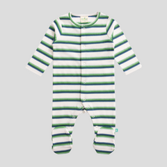 Green Leaves Sleepsuit with Footies for Baby Boys - Pack of 2